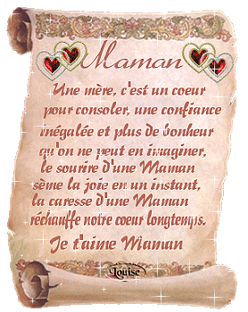 poèm pr ttes lé mamans en leurs souhaitant bonne fêt!
